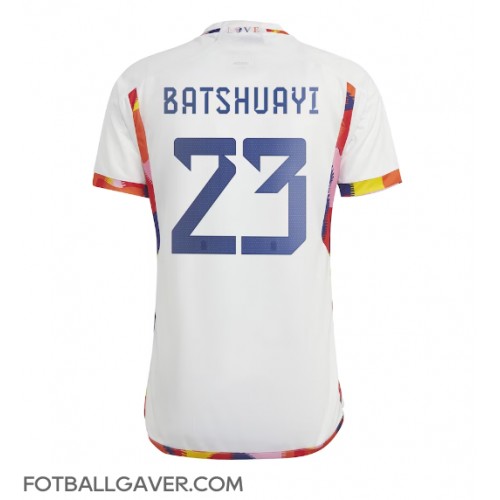 Belgia Michy Batshuayi #23 Fotballklær Bortedrakt VM 2022 Kortermet